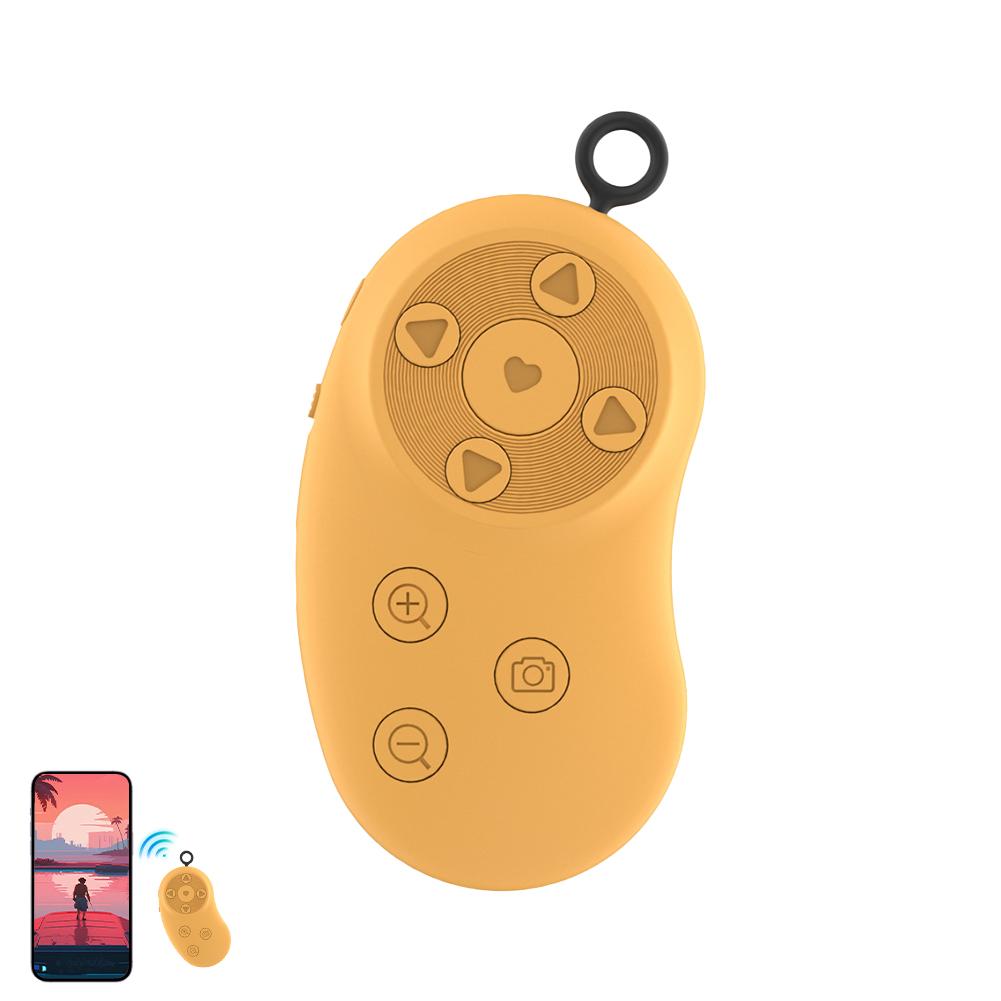 

Wireless Bluetooth Mobile Selfie Lazy Artifac Tiktok Remote Control Ring Mobile Phone Bluetooth Controller For Mobile Phones помаранчевий