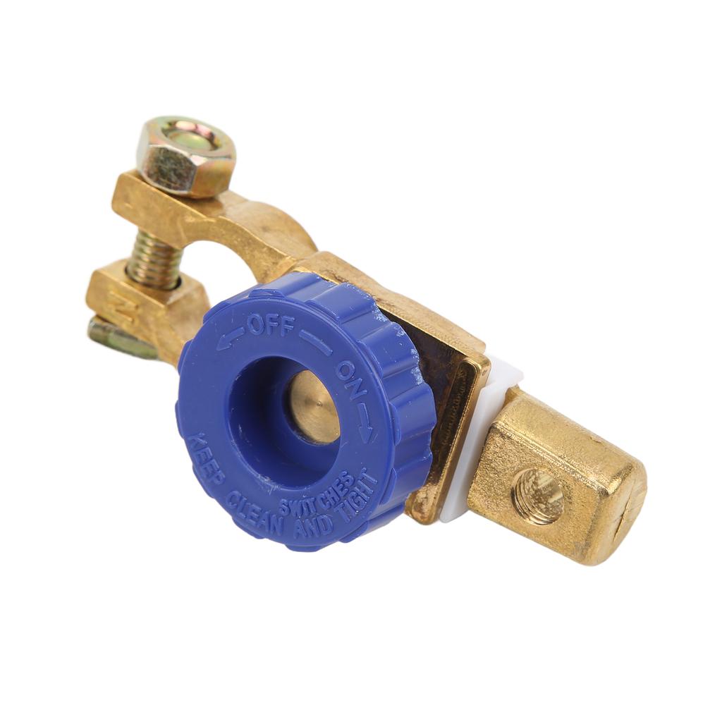 Top Post Battery Disconnect Switch 15‑17mm 100A Brass Rustproof for Car RV Boat Truck