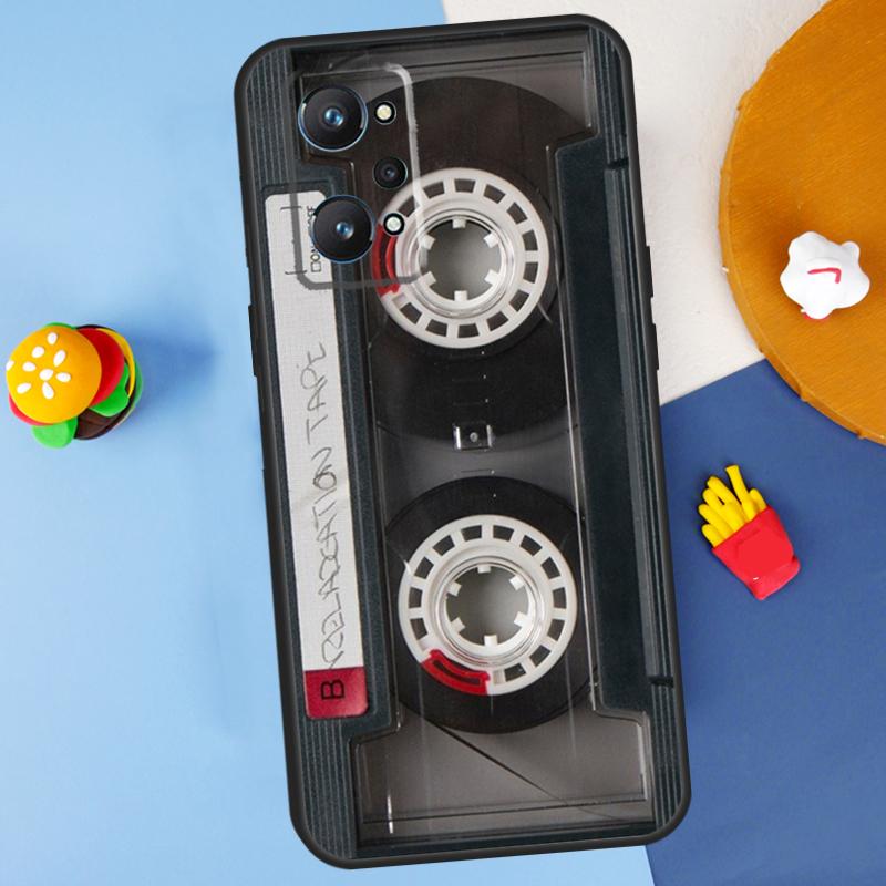 Cassette Tape For Realme GT7 Pro GT 6T 6 5 C67 C61 C55 C53 C51 C21Y C25S C75 10 11 12 13 14 Pro Plus Case