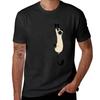 Siamese Cat Hanging On with Claws Funny Cat Holding On T-Shirt Heavyweights Boys Whites Top To
