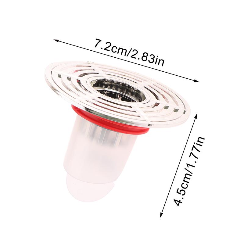 Self-Closing Odor And Insect Proof Floor Drain Core Removable Shower Drain Cover Hair Filter Sewer Strainer Plug