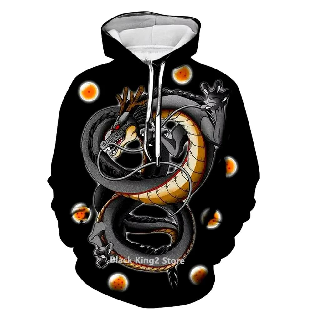 Anime Hoodie Dragon Ball Z Son Goku Printed Autumn Casual Sweatshirts Fashion Pullover Hooded Unisex Tops HIP HOP Streetwear