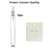 LITE-50Pcs 10ML Spray Bottle Small Cosmetic Packing Atomizer Perfume Bottles Atomizing Spray Liquid Container For Travel
