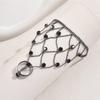 Sparkling Rhinestone Inlaid Finger Ring Bracelet Vintage Elegant Hand Chain  Jewelry Gifts