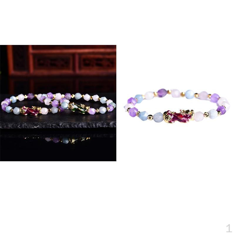 

20mm Feng Shui Bracelet Bead Jewelry for Men Women фіолетовий