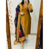 Heavy Cotton Pakistani Kurti Pant Dupatta Set Designer Bollywood Ethni Kurta Set