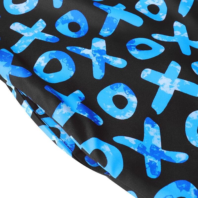 Women Plus Size Off Shoulder Sleeveless Printed Dresses