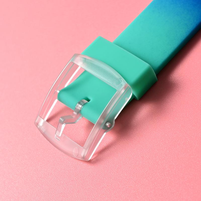19mm Silicone Soft Bracelet for Swatch Colorful Rubber Watch Band  Sport Replacement Wrist Strap Accessories