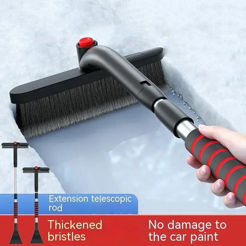 1Pc Multifunctional Winter Car Cleaner Extendable Snow Shovel Ice Scraper Brush Detachable Windshield Too