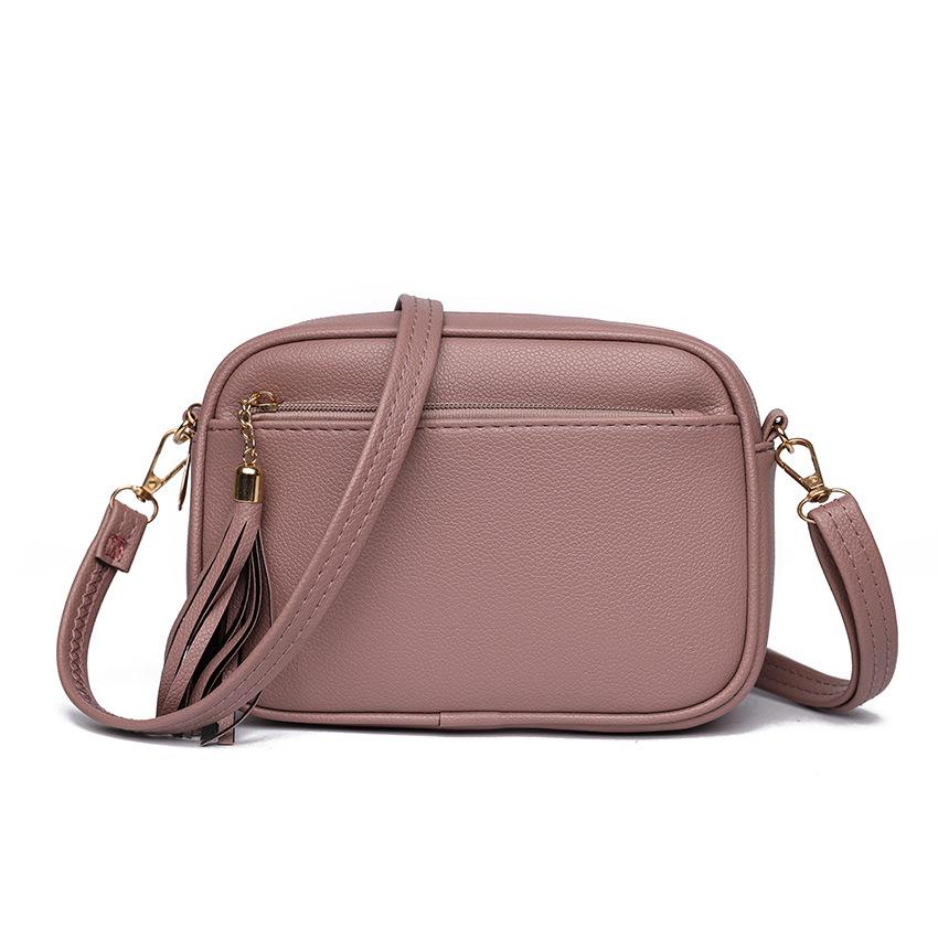 Trendy Women's Bags New Style Solid Color PU Crossbody Bag Women's Bag Women's Shoulder Bag Small Square Bag