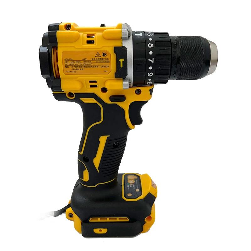 Dewalt DCD800 2000RPM Akülü Darbeli Matkap 1/2 İnç Fırçasız Elektrikli Tornavida 20V Pil İçin Lityum Elektrikli Alet