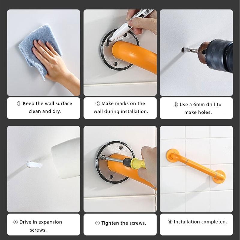 Antislip Toilet Safety Rail High Capacity 500lb Durability Bathroom Grip Handle for Elderly Pregnant Women Support