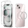 For iPhone 14 Case Compatible with MagSafe Anti Scratch Clear TPU PC Phone Back Cover