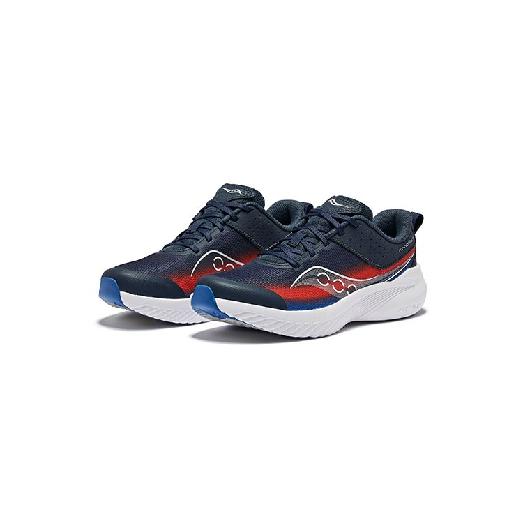SAUCONY Kinvara 14 Big Kid Navy Red Kids Sneakers Blue SK267461