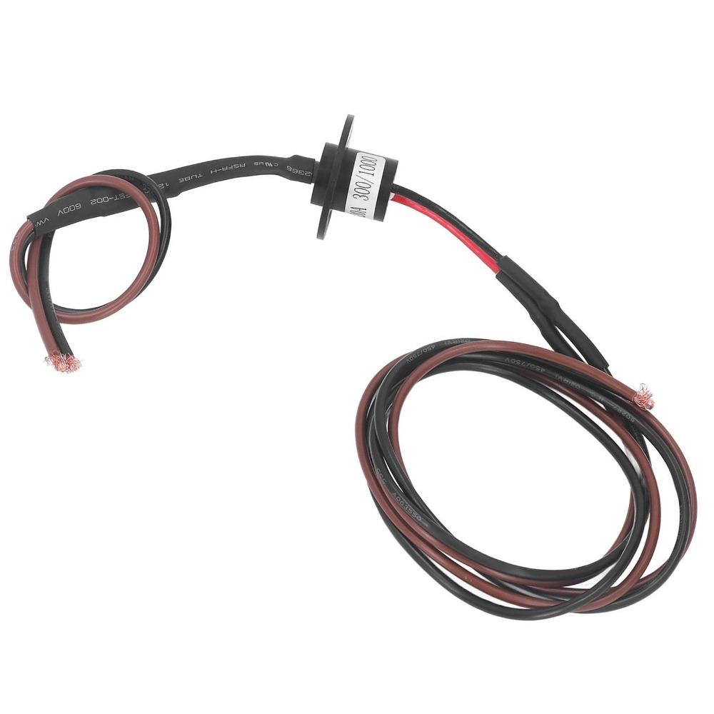 2 Road Conductive Ring Collector 20A Rotary Collector Ring Durable Electrical Slip Ring  Turntables