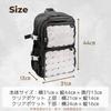 Ita Large Large Oshikatsu A4 Everyday Events [Harujio] Bag, Backpack, Capacity, Capacity, Backpack, Size, Transparent, Black, White, Clear, Oshikatsu,