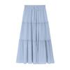 Women's Drawstring High Rise Midi Skirt Tiered Ruffle Maxi Skirt Casual Summer Long Skirt