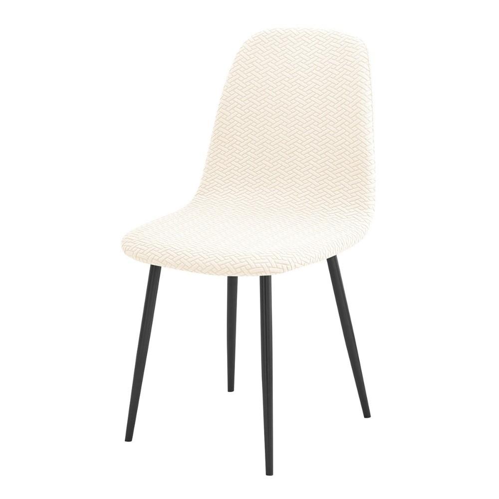 High Back Dining Chair Cover Stretch Jacquard Elastic Spandex Stretch Chair Cover Slipcover Jacquard Chair Cover Dining Room