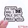 Cute Ghost/Cat Embroidered Patch Cartoon Animal Patch Iron On Patches For Clothing Thermoadhesive Patches For Clothes Jacket DIY