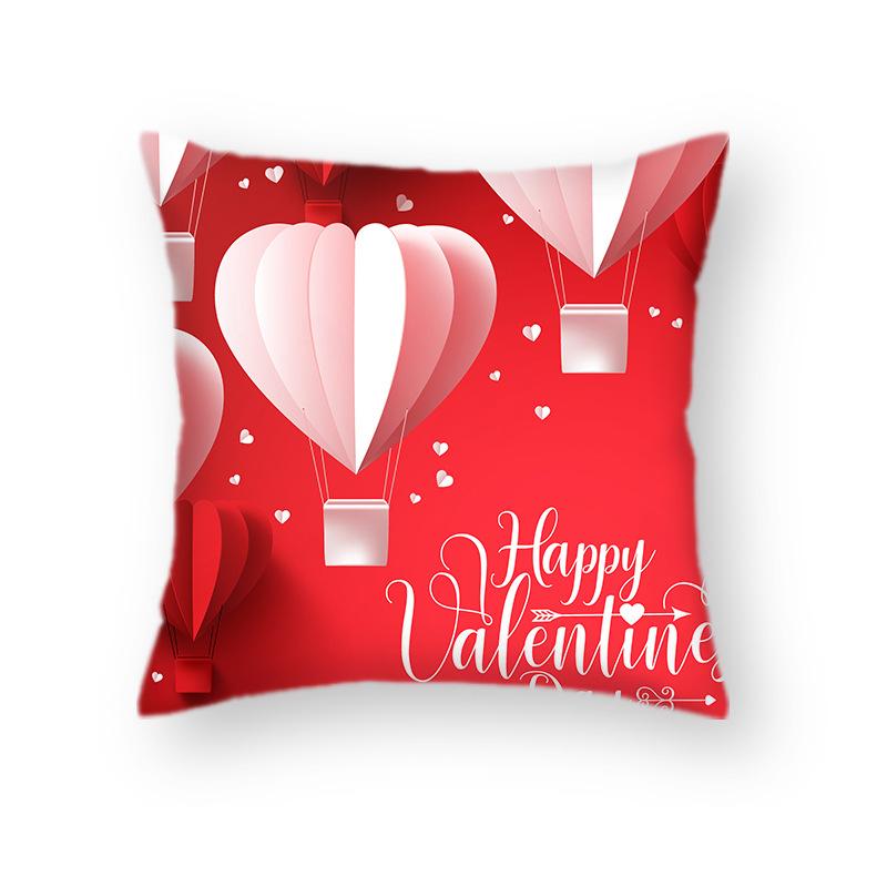 

Скандинавский красный диванная подушка наволочка для подушки любви Ins стиль цветок пара свадьба объятия день святого валентина украшение наволочка 45*45cm