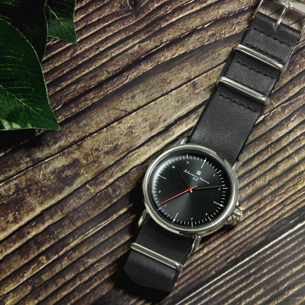 Armbanduhr für Herren und Leder Leder [Salvatore Marra] Damen, Armband, Uhr, Marke, beliebt, einfach, SM22104-SSBK