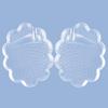 Lace Forefoot Pad Flip-Flops: Self-Adhesive, Size-Adjustable, Anti-Slip, Shock-Absorbing Half-Size Granule Pads.