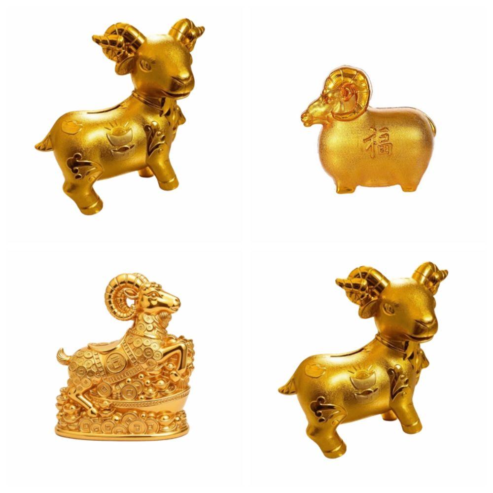 Mascot Zodiac Goat Ornaments Good Luck Lamb Money Jar Cute Sheep Piggy Bank Home
