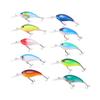 10Pcs Artificial Crankbait 3D Fishing Bait Fishing Accesories for Bass Pikes Freshwater