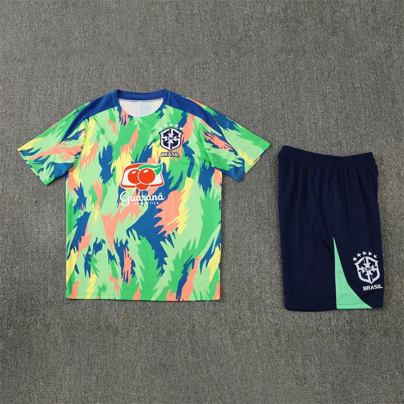 Brasile Arsenal Parigi Real Madrid Barcellona Spagna Chelsea Tuta da Allenamento Maglie da Calcio per Adulti Maniche Corte