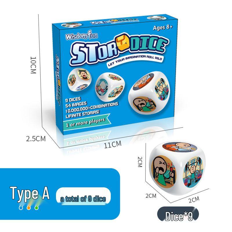 Storytelling Dice Game: Creative and Educational Interactive Board Game for Parent-Child Fun