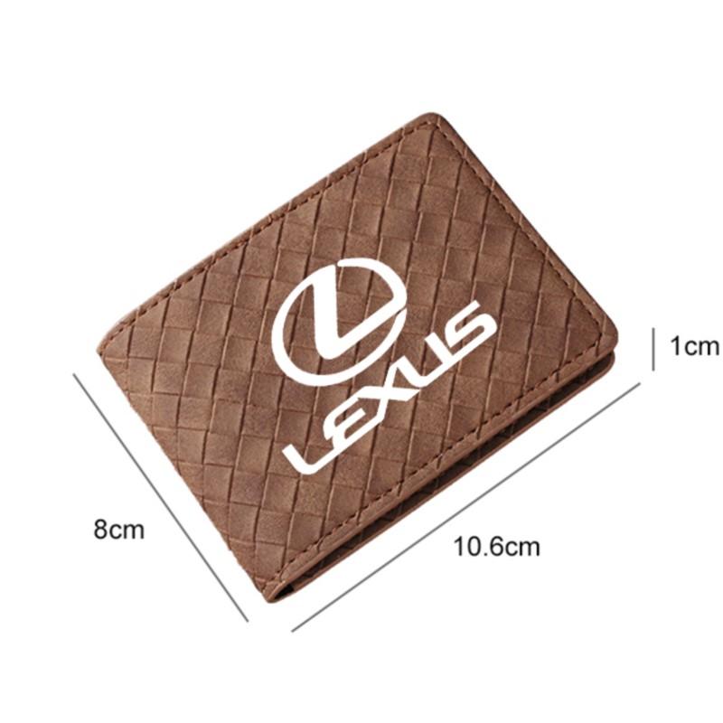 1Pcs Car Driver License Wallet ID Credit Card Holder For Lexus F SPORT CT ES GS NX IS250 CT200h IS300h ES300h ERX400h NX300h