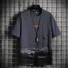 2023 Men's Trendy Ice Silk Printed Short-Sleeve T-Shirt
