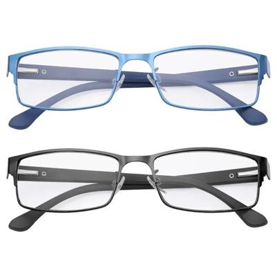 Fashion Titanium Reading Glasses for Men Presbyopia Hyperopia Vision Care with Lightweight Alloy Frame