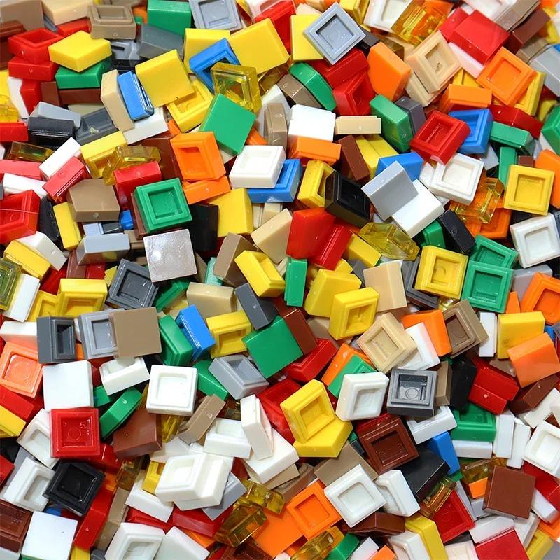 Non-Toxic 250Pcs 3070 1X1 Bricks Flat Tile Moc Assemble Particles Smooth 1*1 Building Blocks Diy Educational Creative Parts Toy For Kids