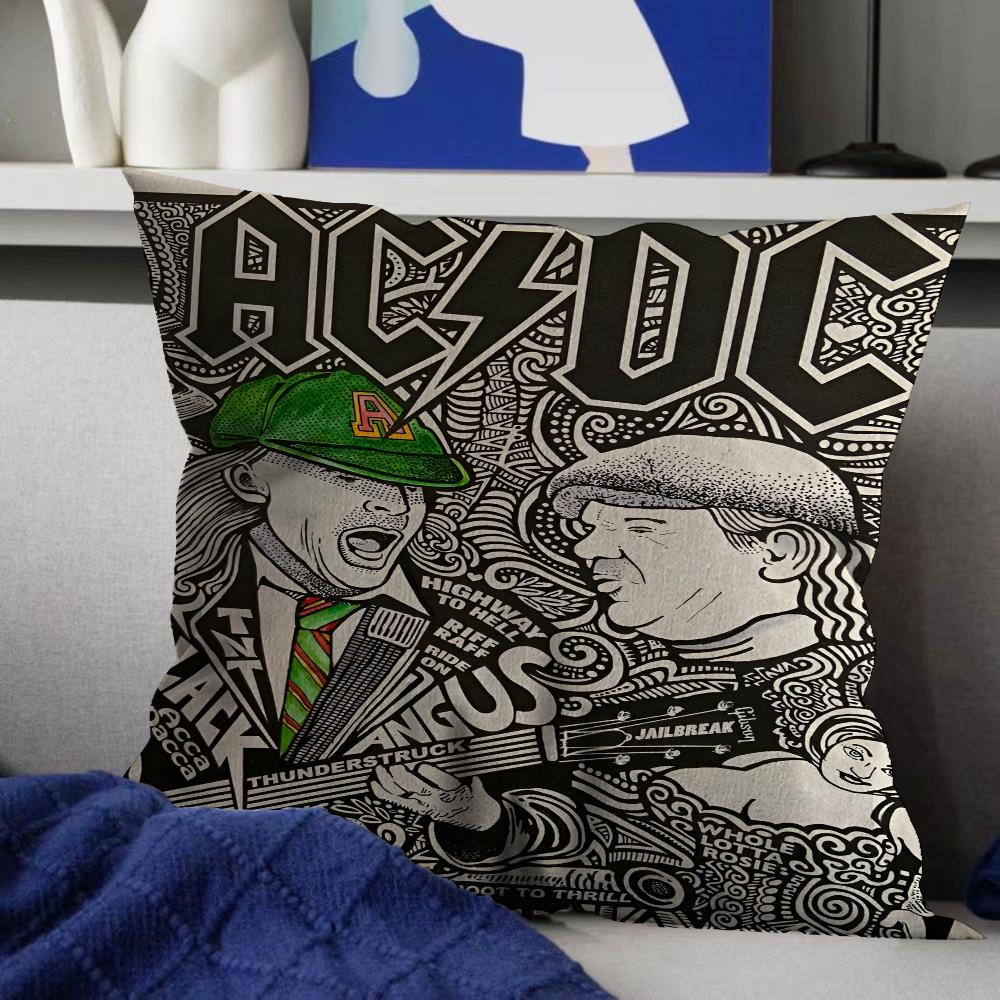 

BAND A-AC DC Personalized picture text home decorative pillows Household Gifts 45x45cm 16x16Inch