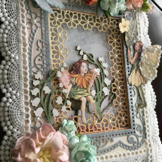 Fustelle in metallo con cornice rettangolare a forma di fiore, fai da te, scrapbooking, biglietti, album, stencil