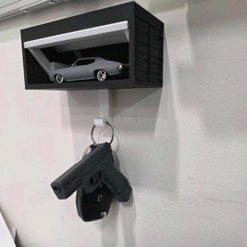 1 Zestaw Taktyczny Brelok do Pistoletu Szybkiego Wyciągania, Mini Kabura z Klipsem do Paska, Zabawny Modny Design, Funkcjonalny Dodatek na Co Dzień dla Mężczyzn