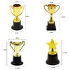 Multi Style Plastic Trophy Small Size Plastic Material Award Trophies Pentagram Star Trophy Model Mini Trophy Sporting Events