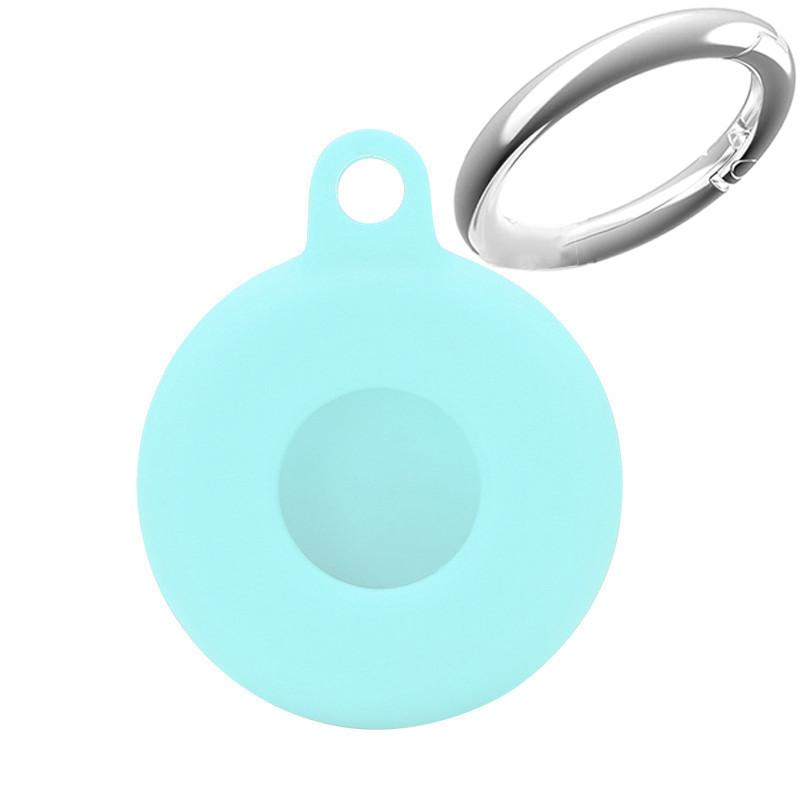 Soft Liquid Silicone Protective Case For Apple 2021 Airtag Tracker Protective Sleeve Locator Hangable Keychain Cover Accessories