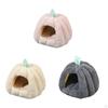 Cat Nest Teddy Kennel Cozy Velvet PP Warm Semi Enclosed Puppy Bed House for 4-10 kg Kitten All