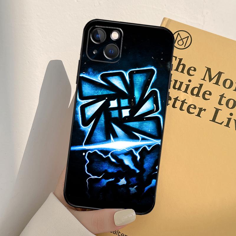 Zadní kryt Geometry Dash pro iPhone 13 12 Mini 11 14 Pro Max 6S 8 7 Plus SE 2022 2020 X XS Max XR