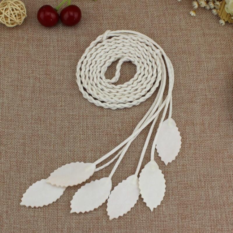 Trendy Handmade Knitted Waist Belt With Tassel Decoration For Women