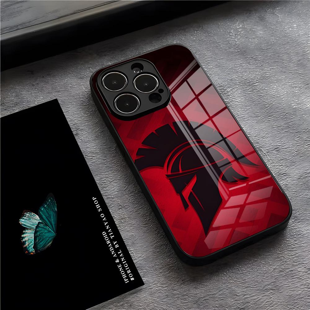 G-Gladiator Sparta Phone Case For IPhone 17 Pro Max 15 Pro 16 14 Plus 12 13 Mini 11 Pro Shockproof Glass Cover