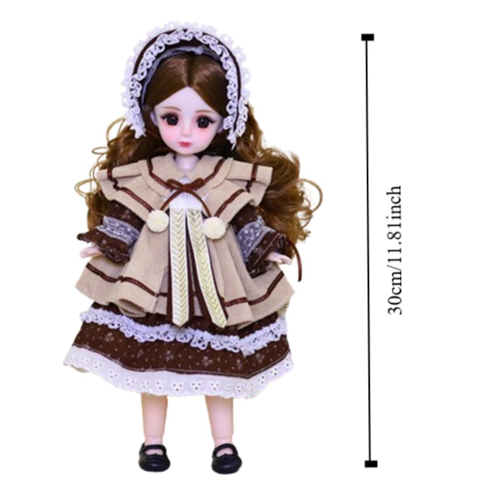 Attractive Eyes 30cm Bjd Doll with Clothes 1/6 SD Princess Makeup Ball Joint Doll  Toddler