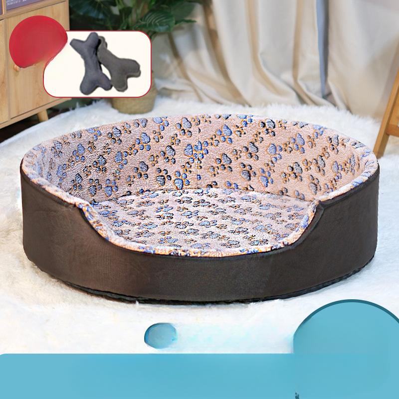 

Собачья будка на все времена года съемная и моющаяся летняя плюшевая будка для маленьких собак и кошек средняя собачья кровать для питомца коврик для собаки S