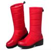 Waterproof Winter Girls Shoes Women Down Snow Boots South Korea Style Platform Wedges Mid Calf Boots Female Plush Warm