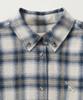 Seteo (W) Classic Flannel Check Shirt Blue