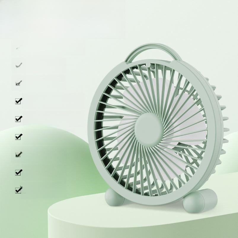 Ultra-Thin Portable Card Fan High Wind Power Office Desktop Small Silent Fan for Students Dormi Easy to Carry  Fan
