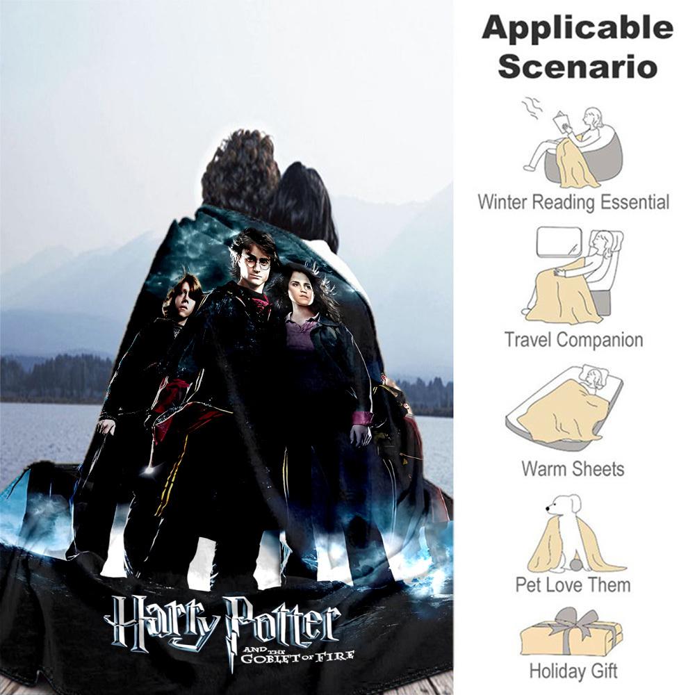 1ks Harry Potter Kalich Oheň Venkovní Flanelovádeka Na Všechny Roční Období Měkké Teplo,Domácí Dekorace 1031223