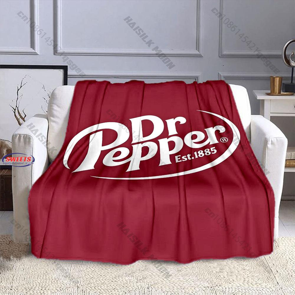 1PC Dr. P-Pepper Blanket 3D Flannel Plush Decorative Bed Blanket - Super Soft, Lightweight, Warm Cozy for Couch Sofa, Home Decor